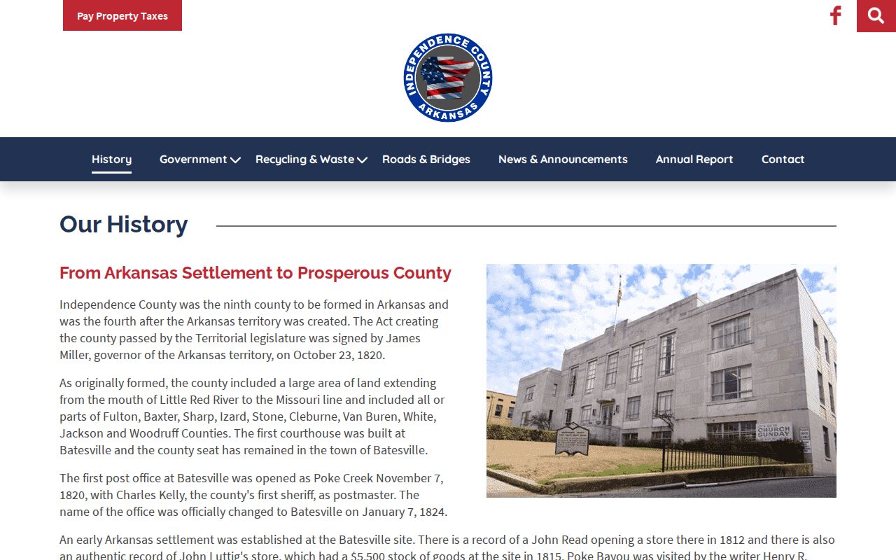 Batesville court records and Independence County courthouse history