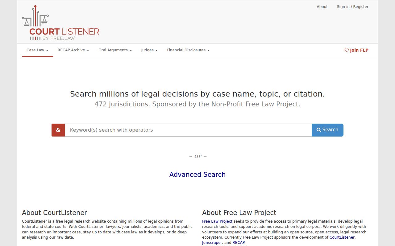 Sulphur Rock court docket comparison with federal CourtListener RECAP search